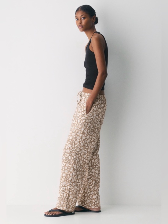 Little Moon Pants - Aritzia Little Moon Sail Linen pants, Folio Brown, size S